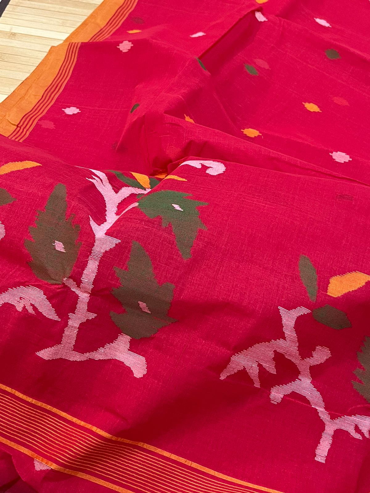 Pure Cotton Jamdani Handloom Saree