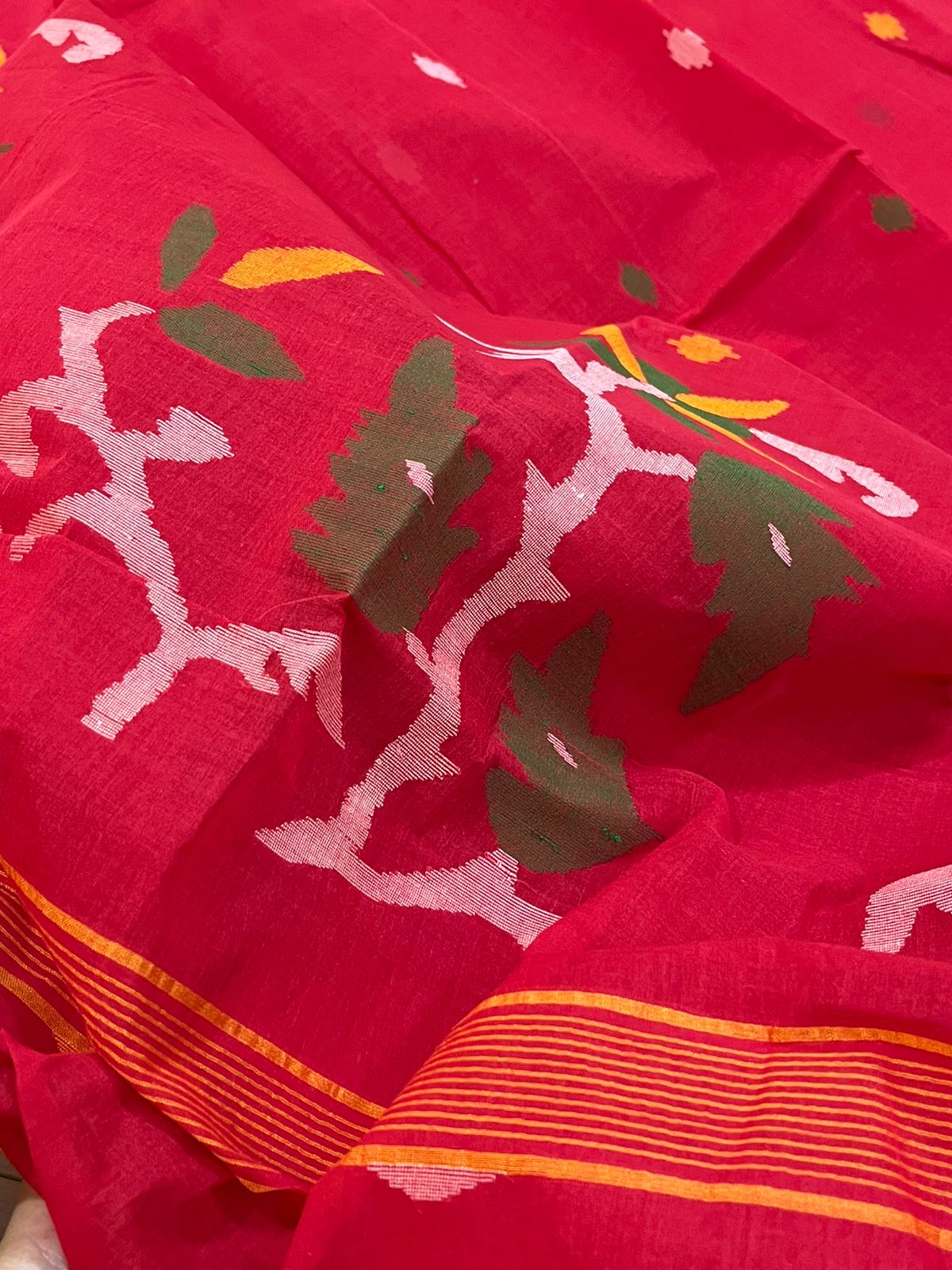 Pure Cotton Jamdani Handloom Saree