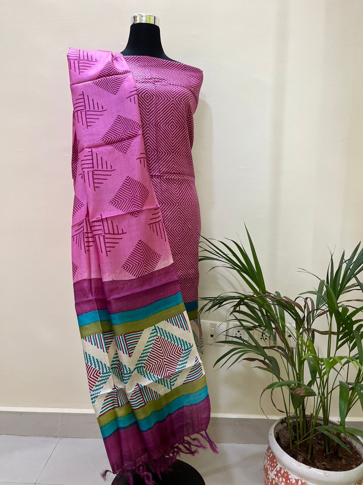 Beautiful Pure Tussar Silk Kurta Dupatta Sets