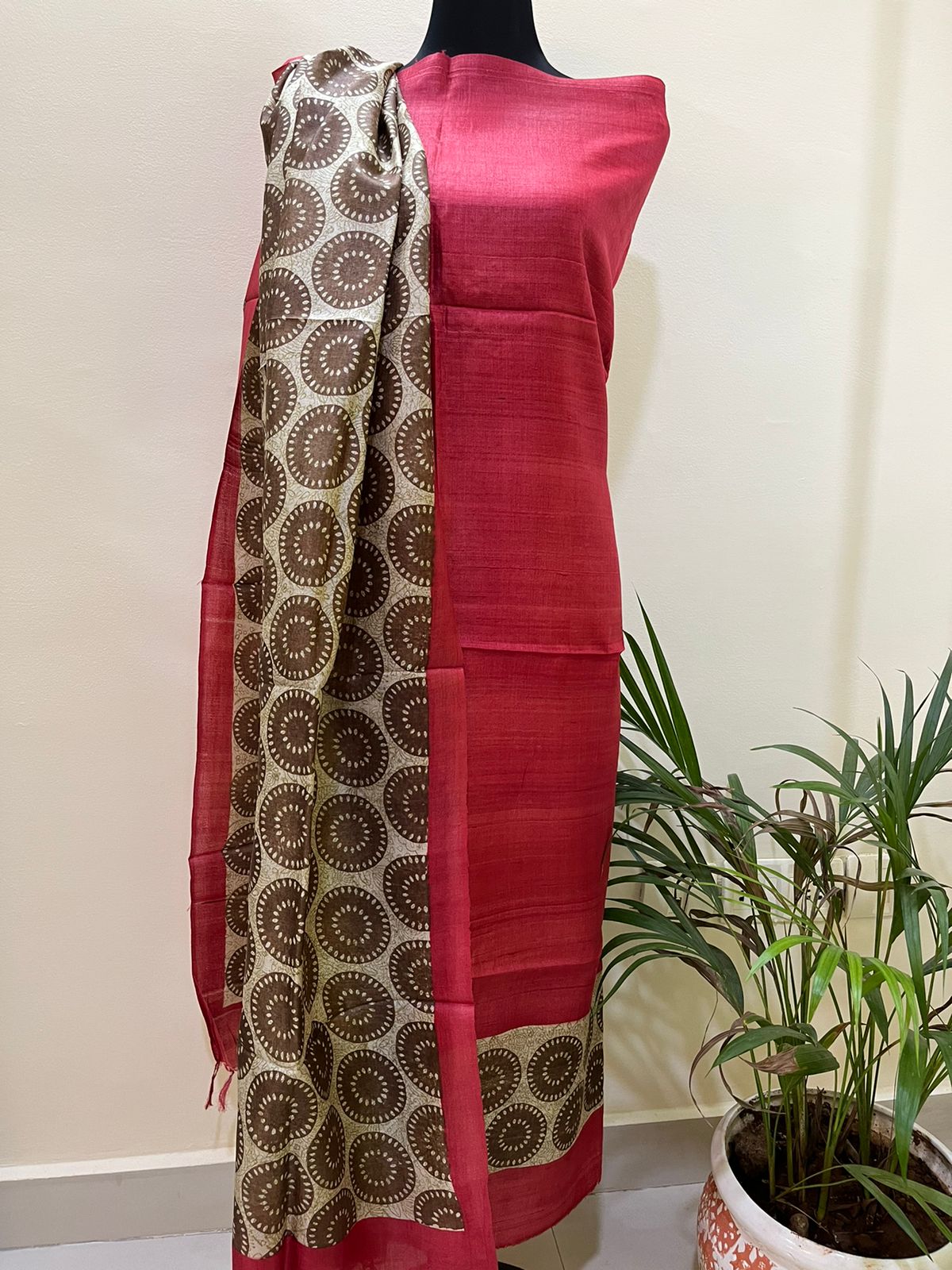 Beautiful Pure Tussar Silk Kurta Dupatta Sets