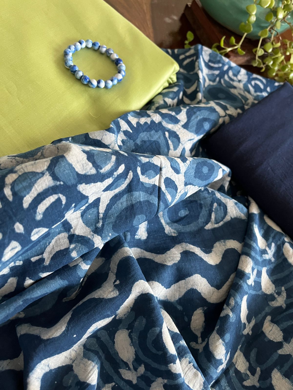 Indigo love - Pure cotton 3 piece suits