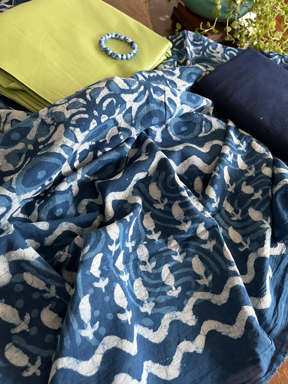 Indigo love - Pure cotton 3 piece suits