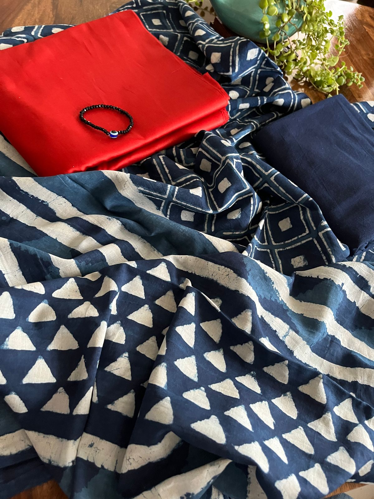 Indigo love - Pure cotton 3 piece suits