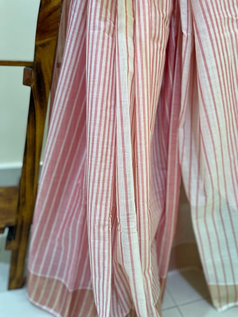 Beautiful handwoven Banana Cotton Silk Saree