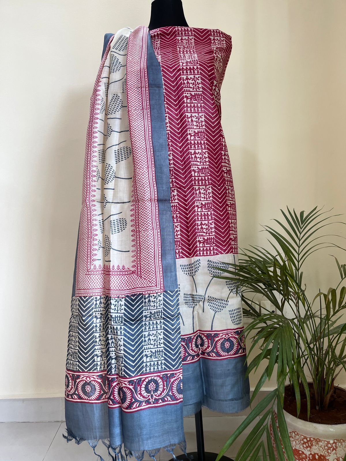 Beautiful Pure Tussar Silk Kurta Dupatta Sets