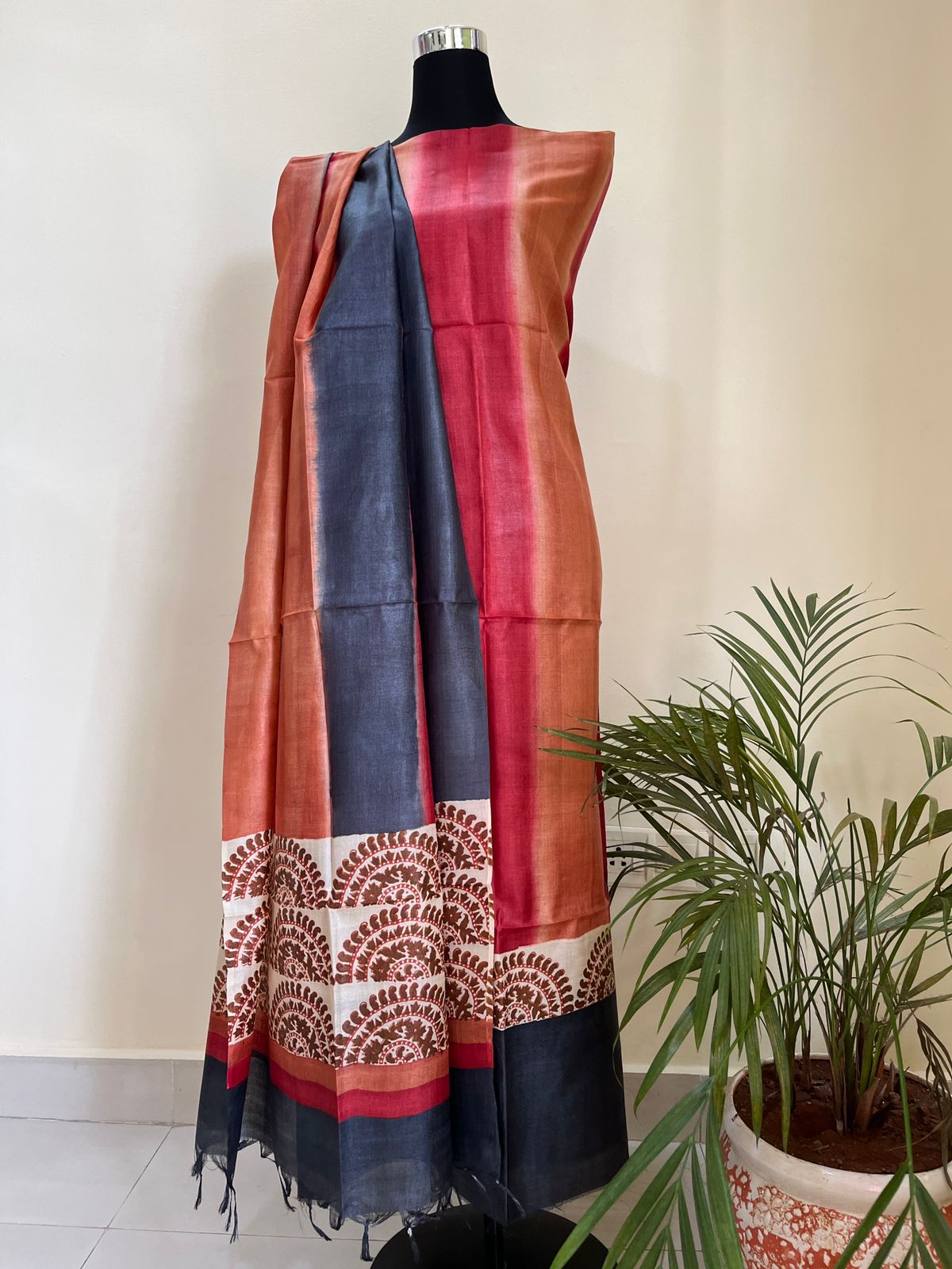 Beautiful Pure Tussar Silk Kurta Dupatta Sets