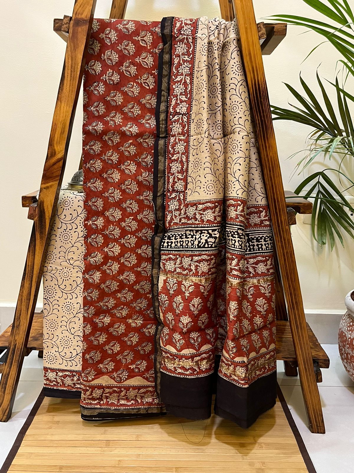 Chanderi Handblock print 3 Piece suits