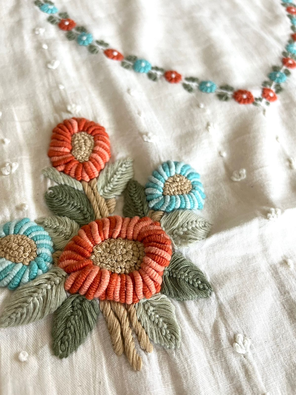 Beautiful Handloom cotton Kurtas with Hand embroidery