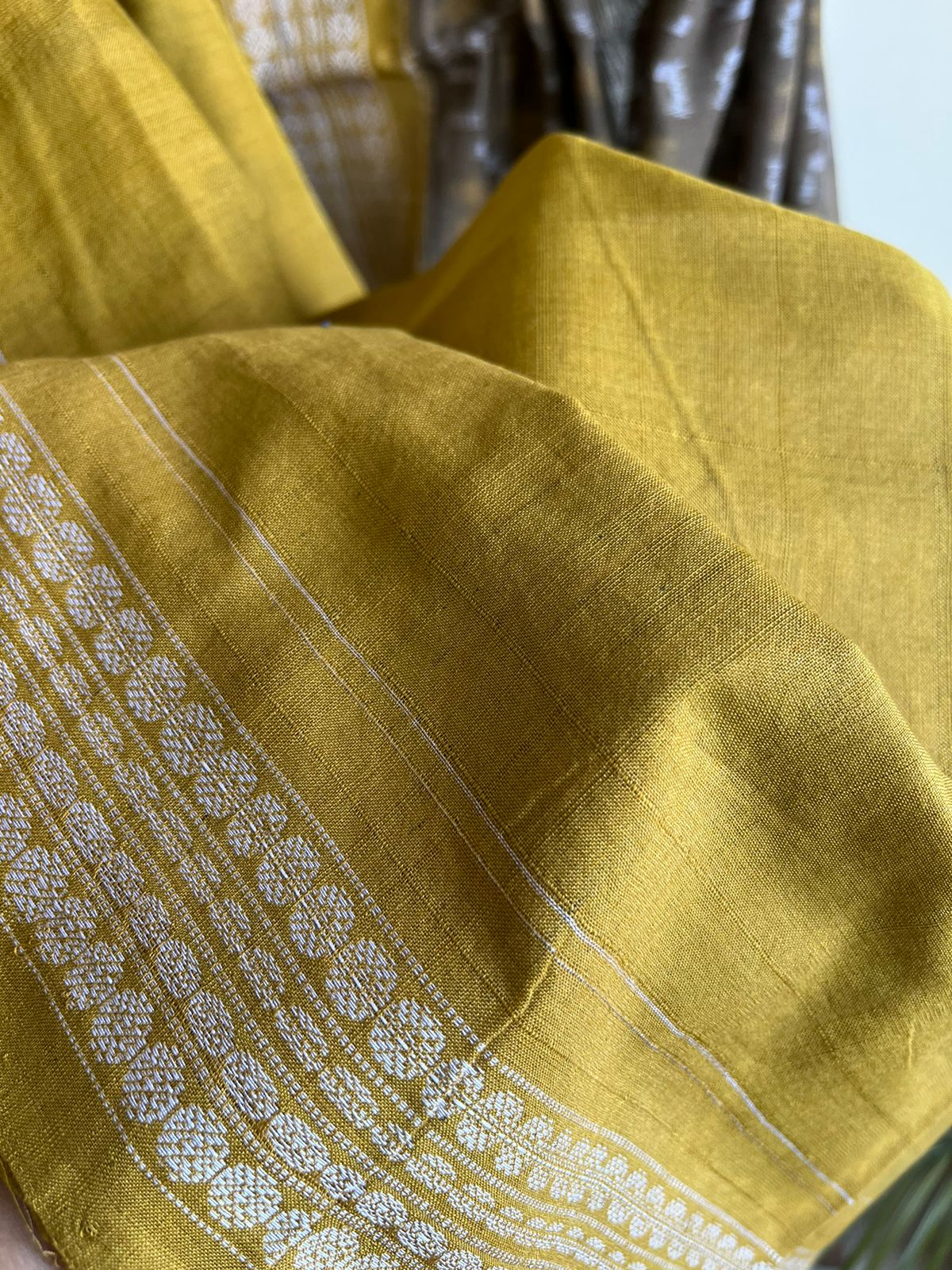 Sambhalpuri Pure Cotton Handwoven Saree - Shades of Green