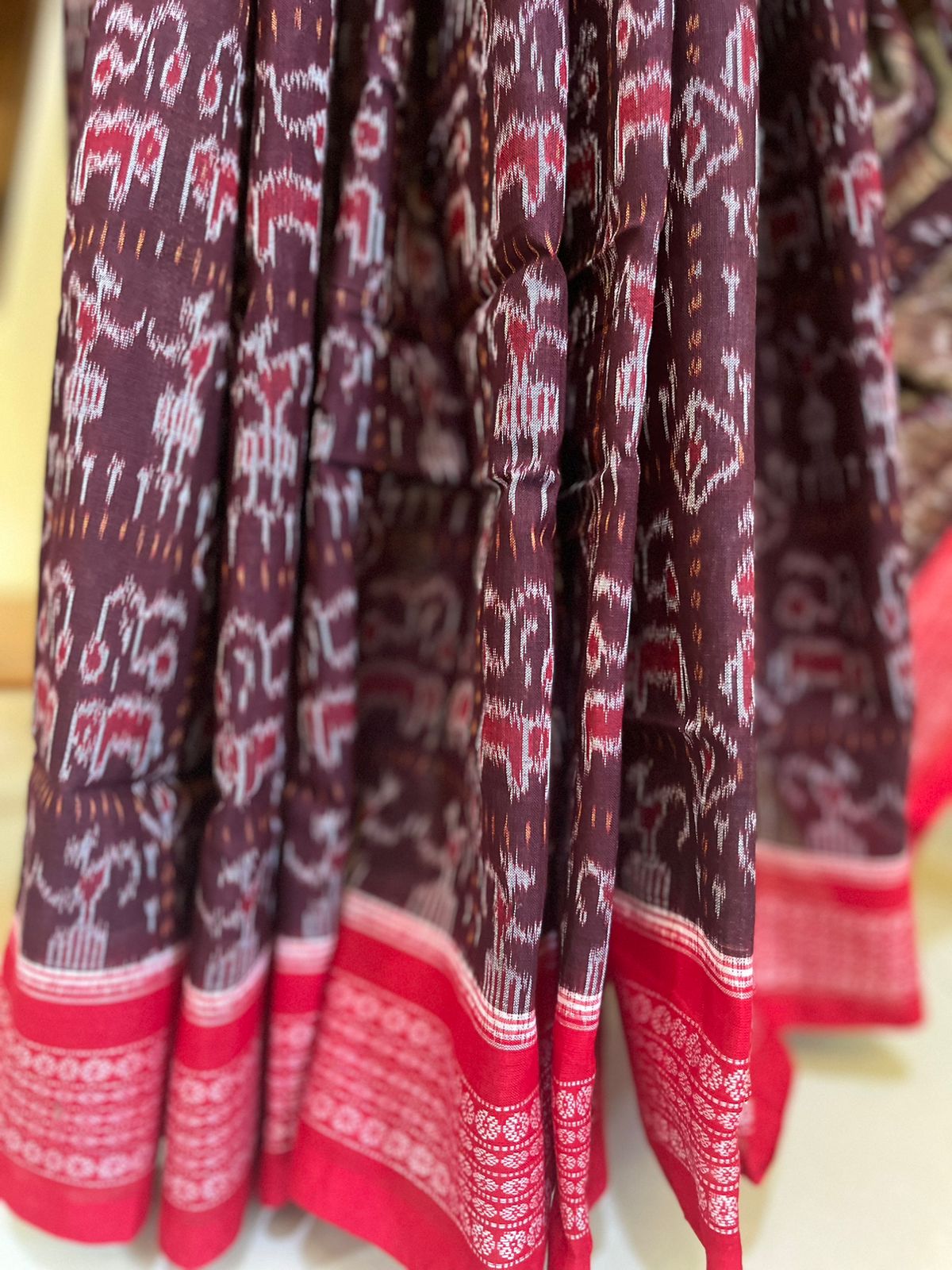 Sambhalpuri Multicolour Pure Cotton Handwoven Saree