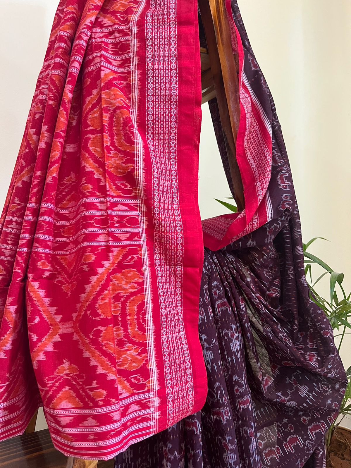 Sambhalpuri Multicolour Pure Cotton Handwoven Saree