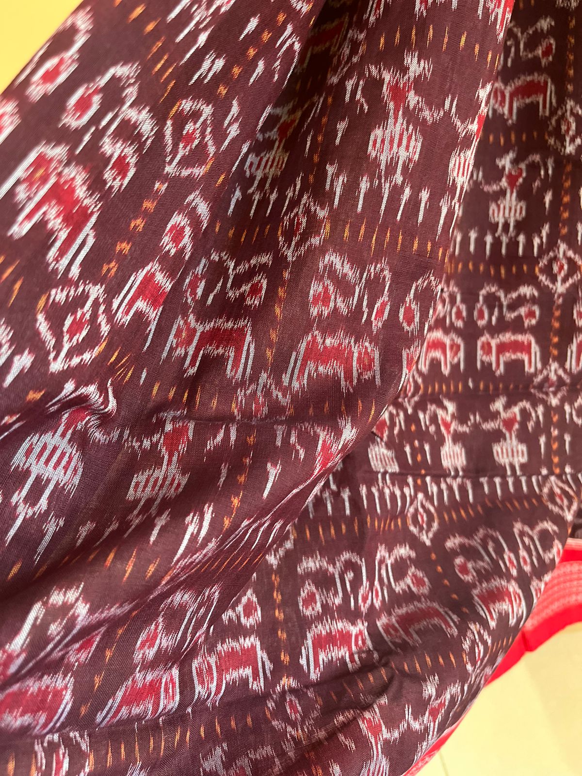 Sambhalpuri Multicolour Pure Cotton Handwoven Saree