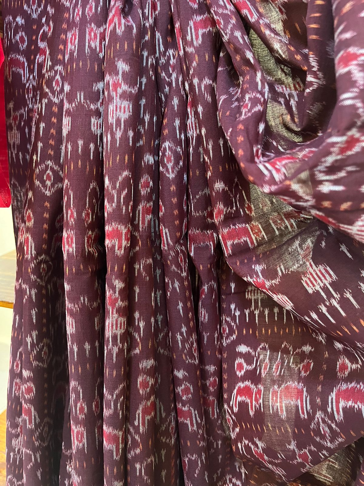 Sambhalpuri Multicolour Pure Cotton Handwoven Saree