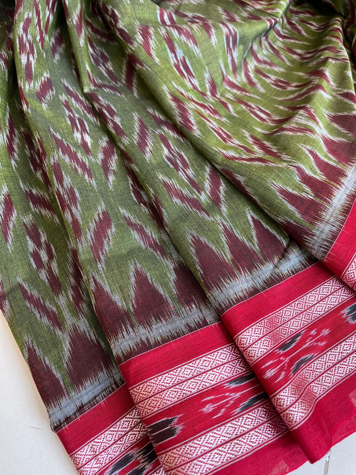 Sambhalpuri Multicolour Pure Cotton Handwoven Saree
