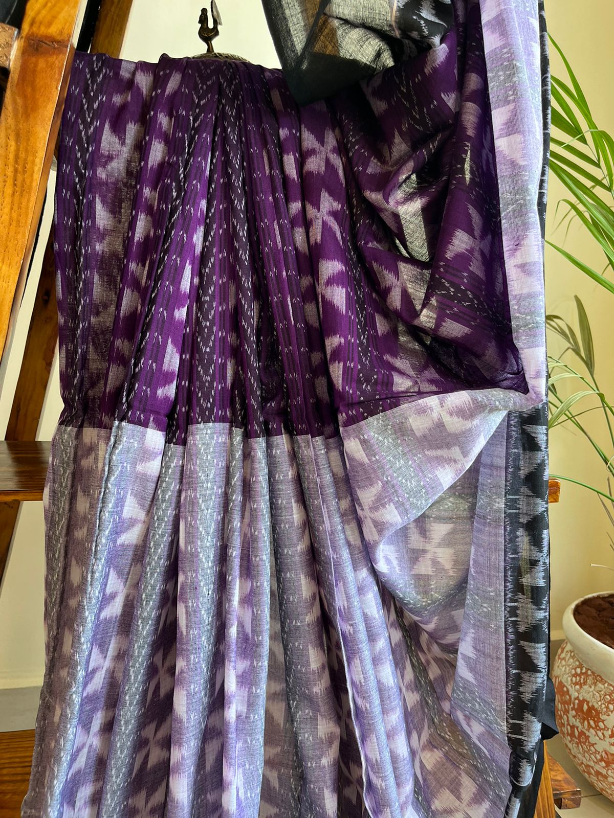 Sambhalpuri Multicolour Pure Cotton Handwoven Saree