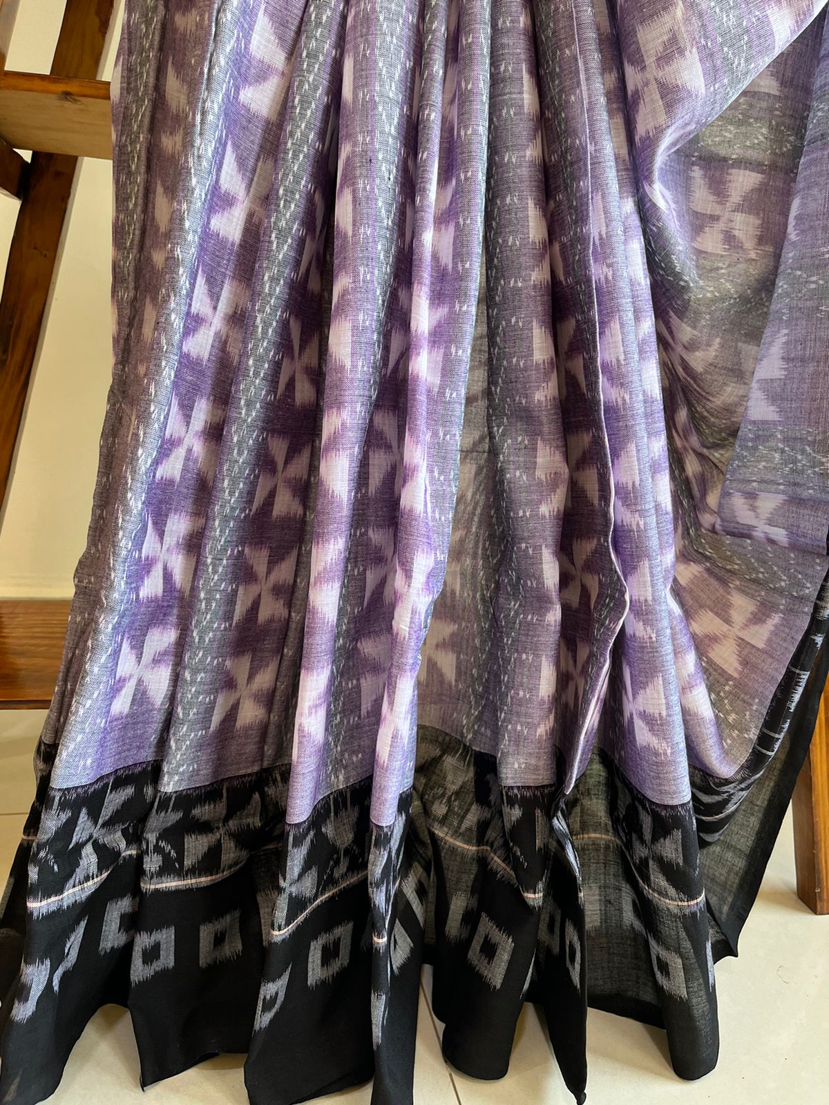 Sambhalpuri Multicolour Pure Cotton Handwoven Saree