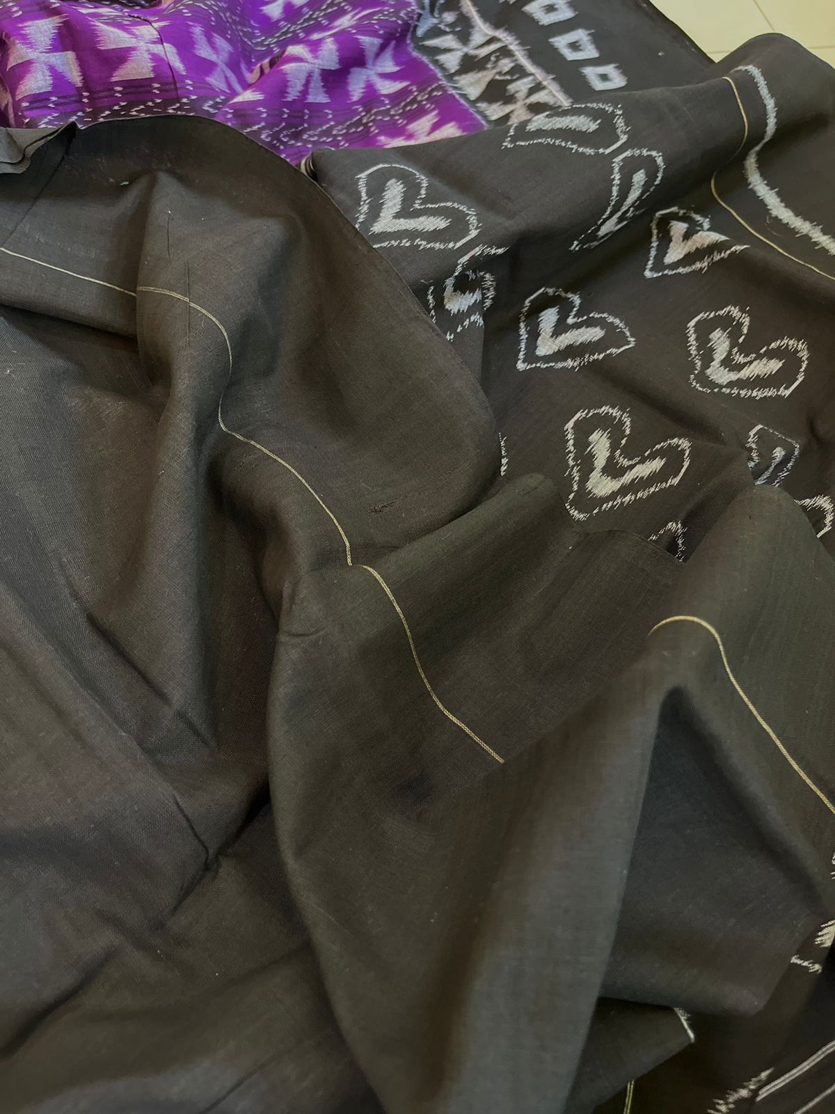 Sambhalpuri Multicolour Pure Cotton Handwoven Saree