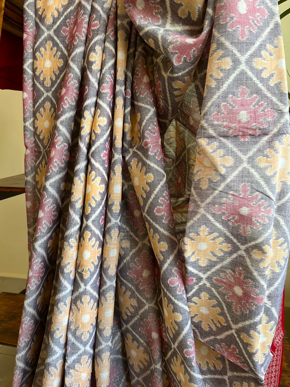 Sambhalpuri Multicolour Pure Cotton Handwoven Saree