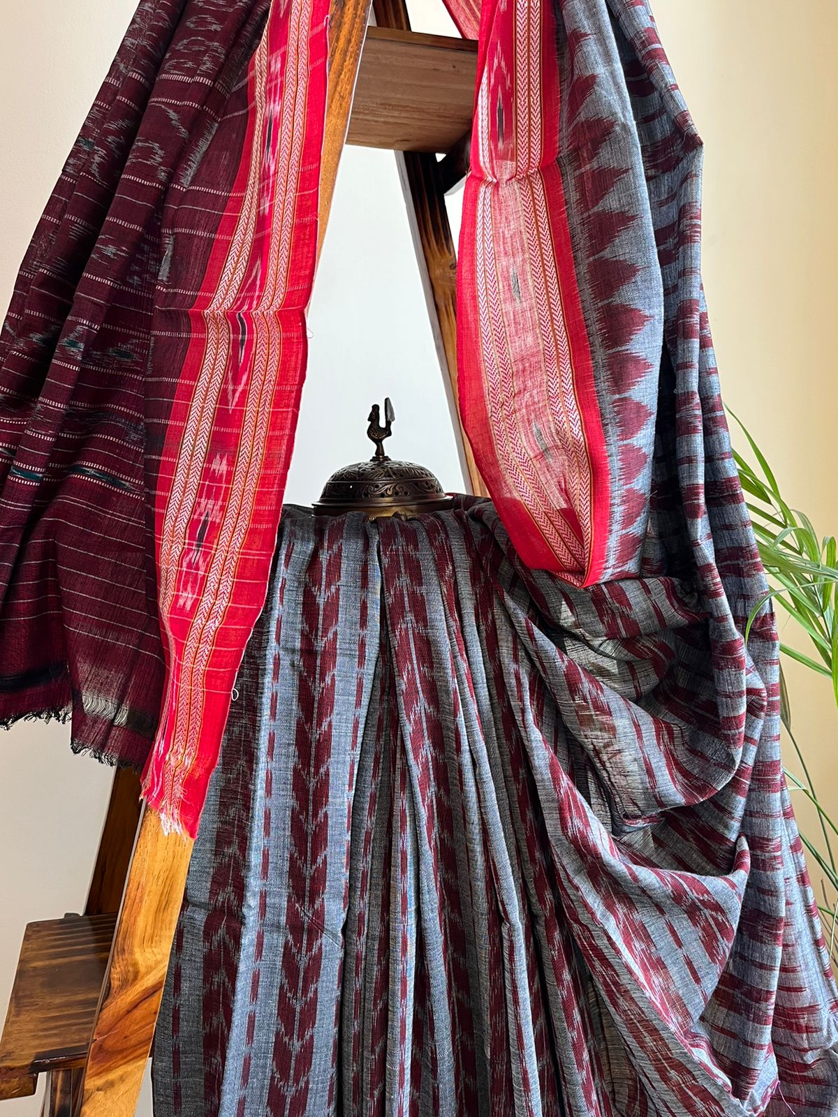 Sambhalpuri Multicolour Pure Cotton Handwoven Saree