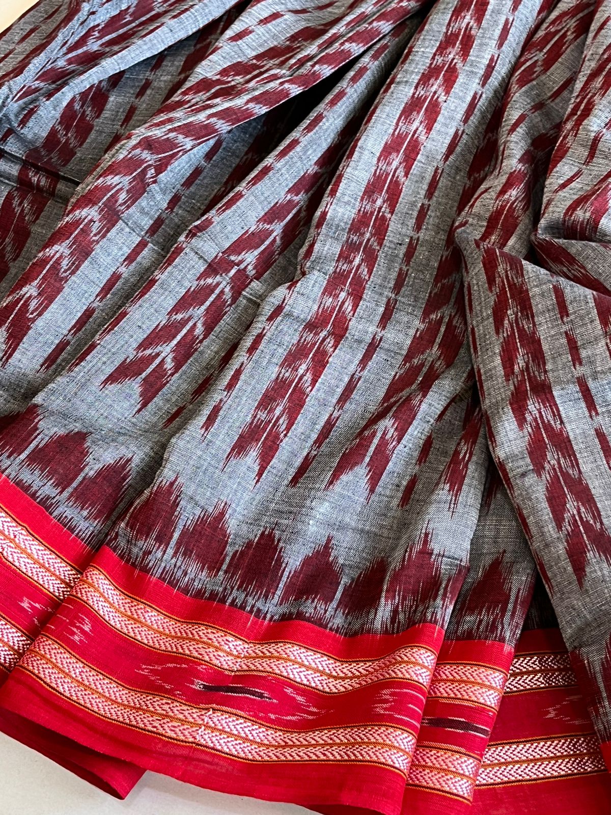 Sambhalpuri Multicolour Pure Cotton Handwoven Saree