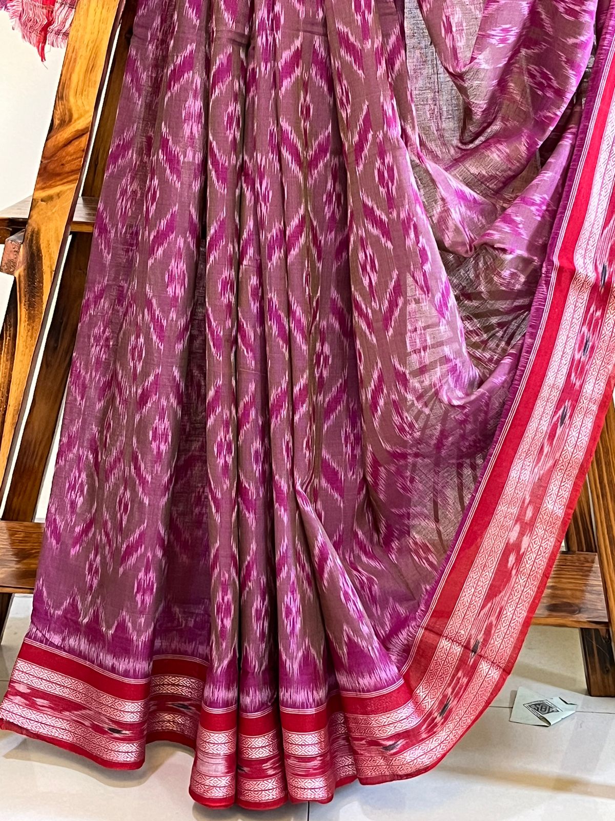 Sambhalpuri Multicolour Pure Cotton Handwoven Saree