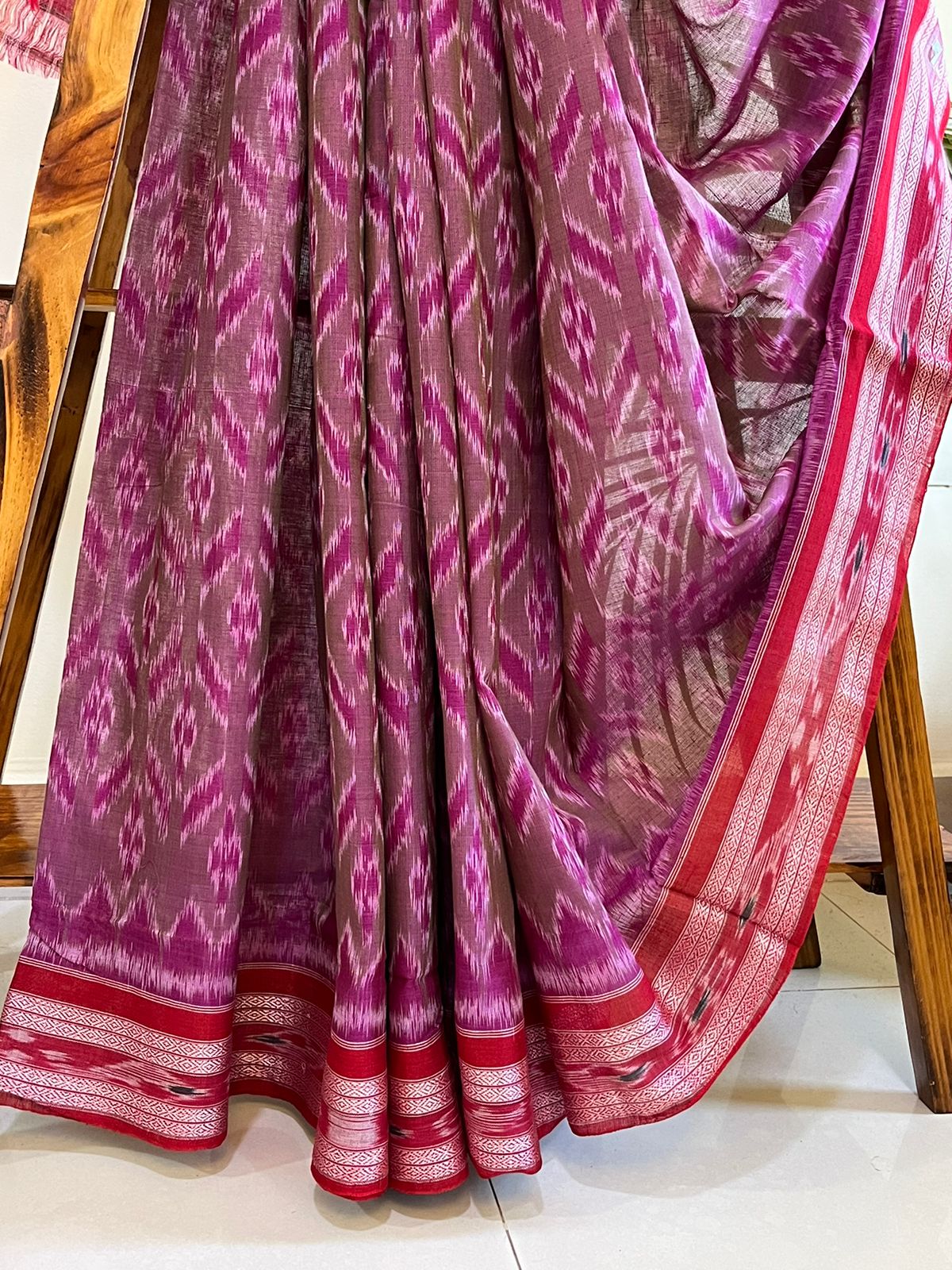 Sambhalpuri Multicolour Pure Cotton Handwoven Saree