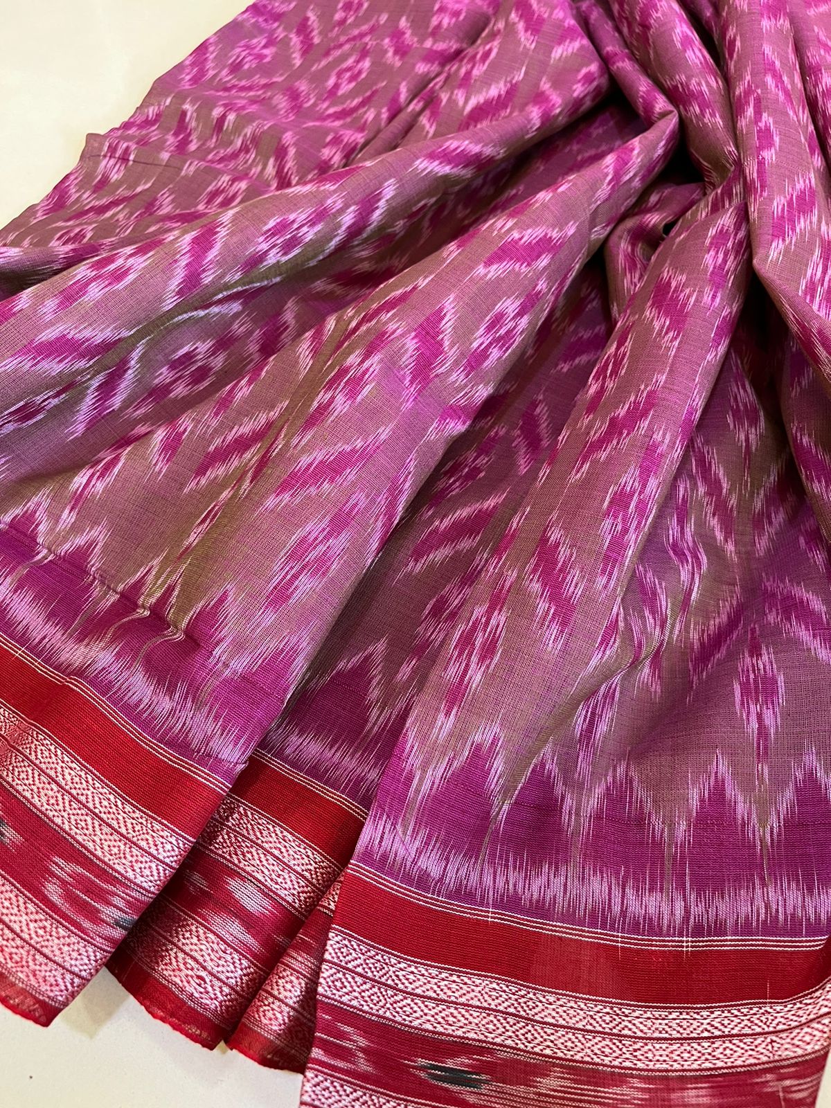 Sambhalpuri Multicolour Pure Cotton Handwoven Saree