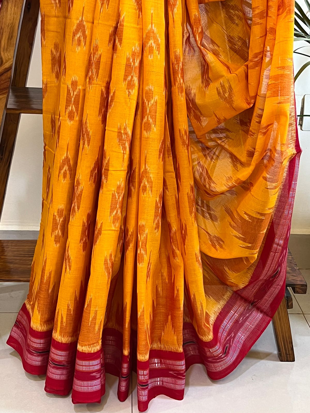 Sambhalpuri Multicolour Pure Cotton Handwoven Saree