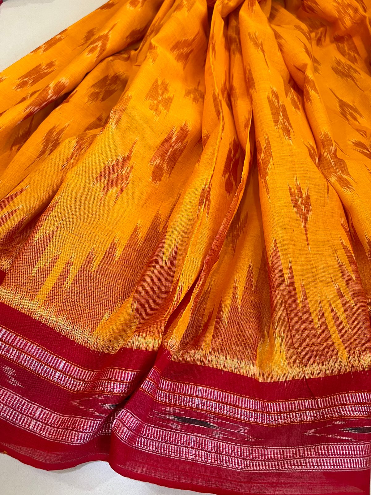 Sambhalpuri Multicolour Pure Cotton Handwoven Saree