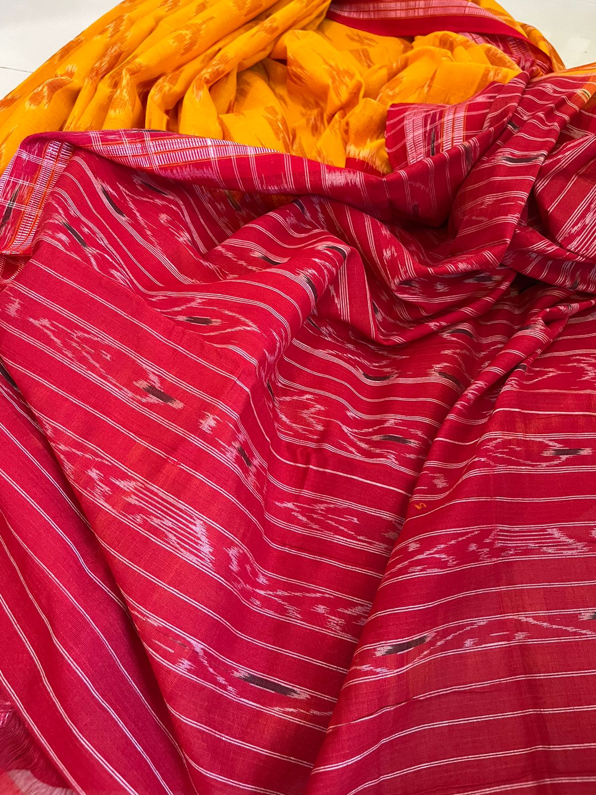 Sambhalpuri Multicolour Pure Cotton Handwoven Saree