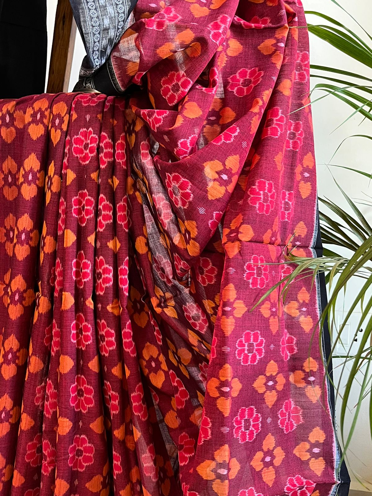 Sambhalpuri Multicolour Pure Cotton Handwoven Saree