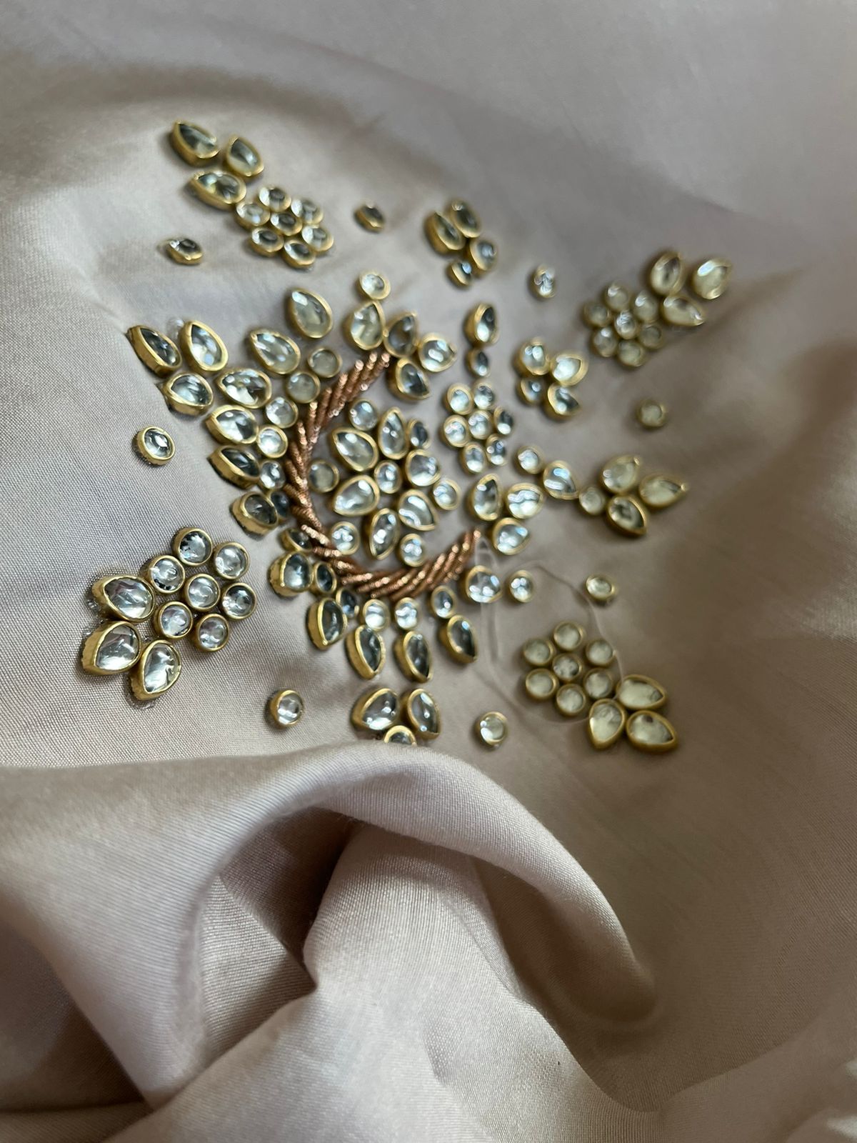 Absolutely stunning and gorgeous heavy hand work Kurta - Pearl White