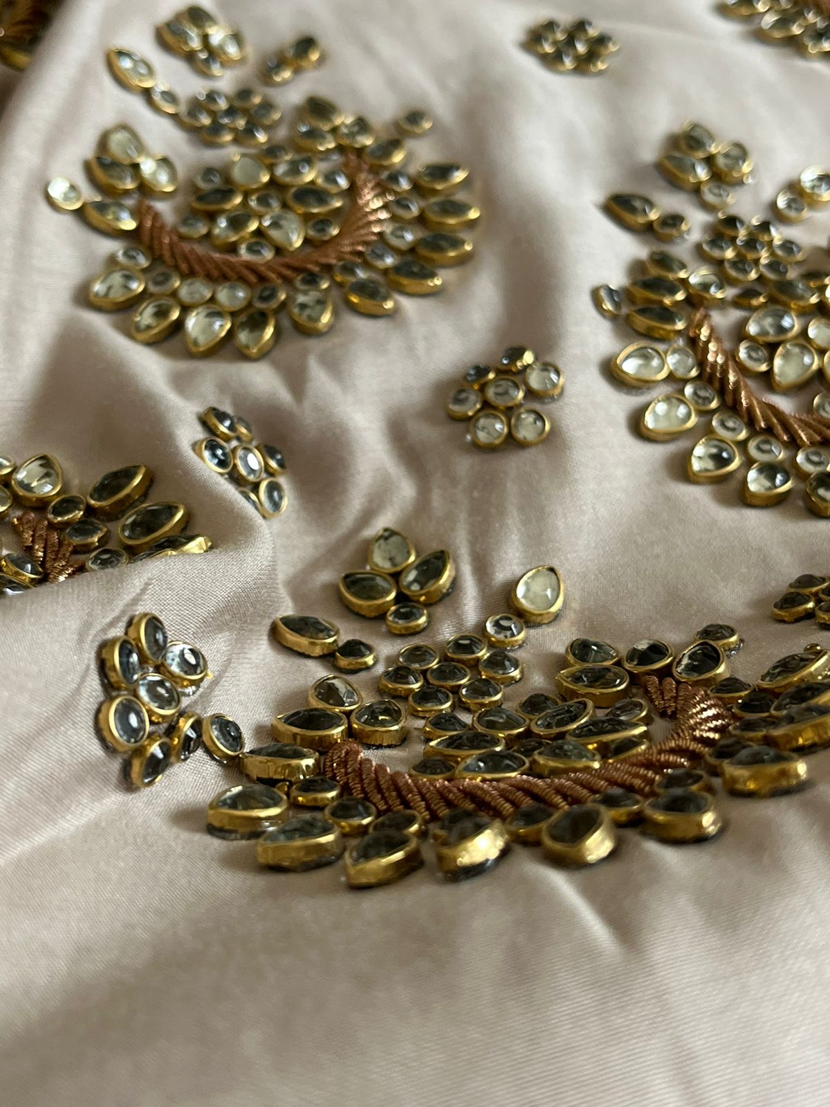 Absolutely stunning and gorgeous heavy hand work Kurta - Pearl White