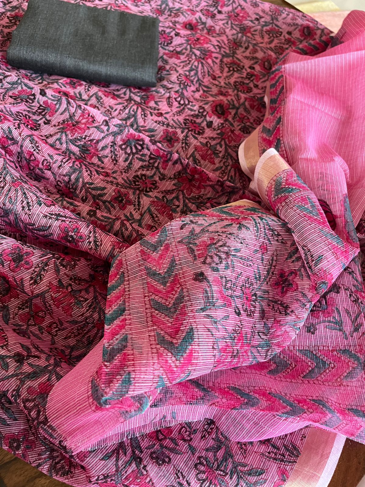 Pure Kota Cotton 3 piece Suit Sets