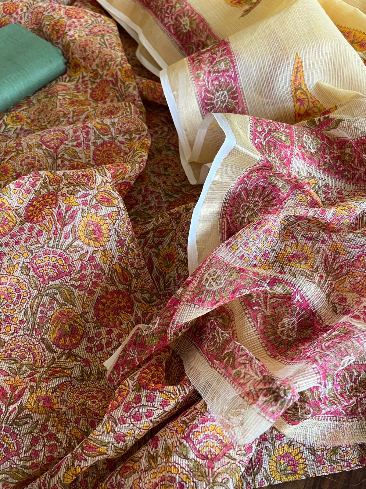 Pure Kota Cotton 3 piece Suit Sets