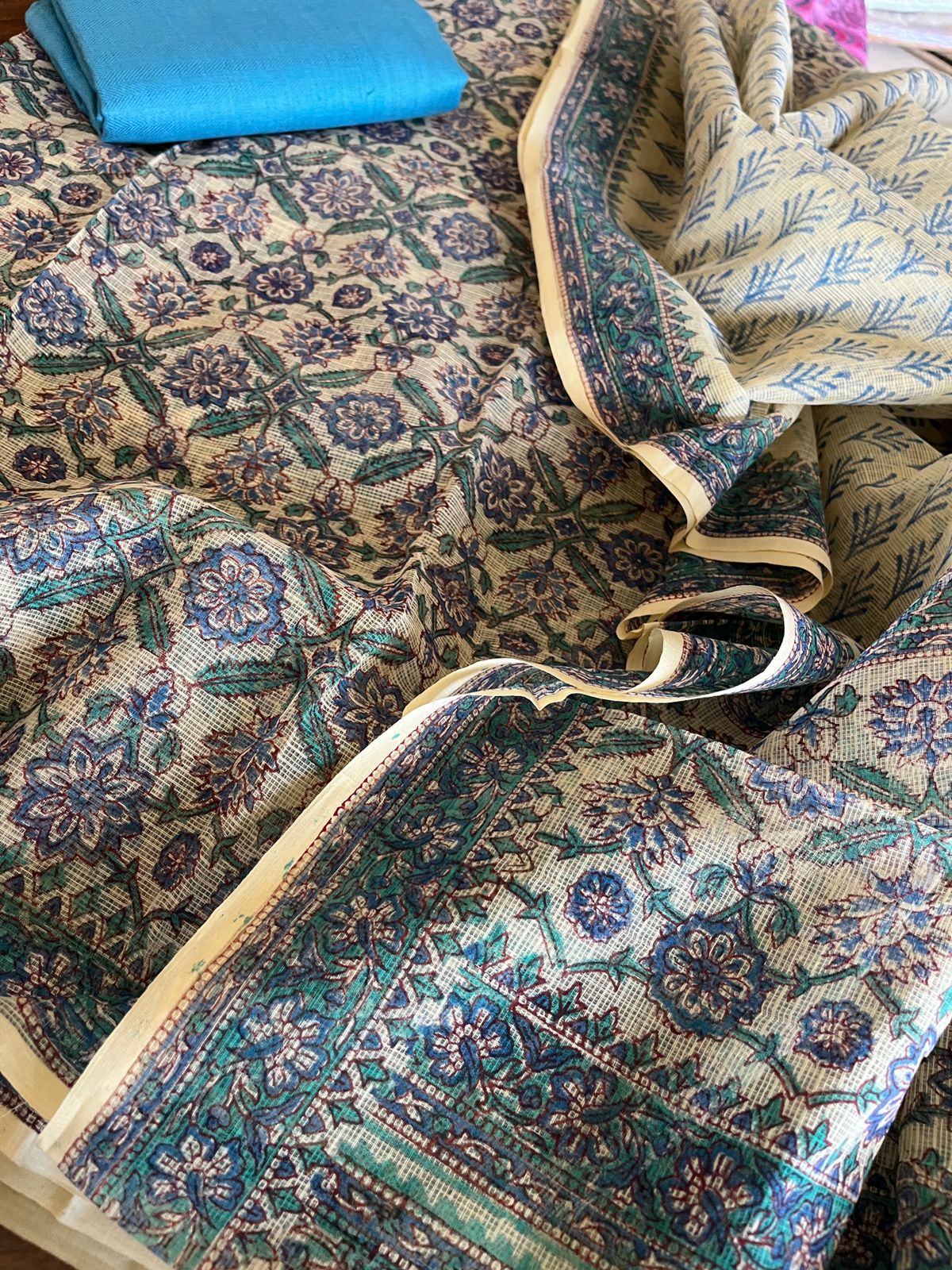 Pure Kota Cotton 3 piece Suit Sets