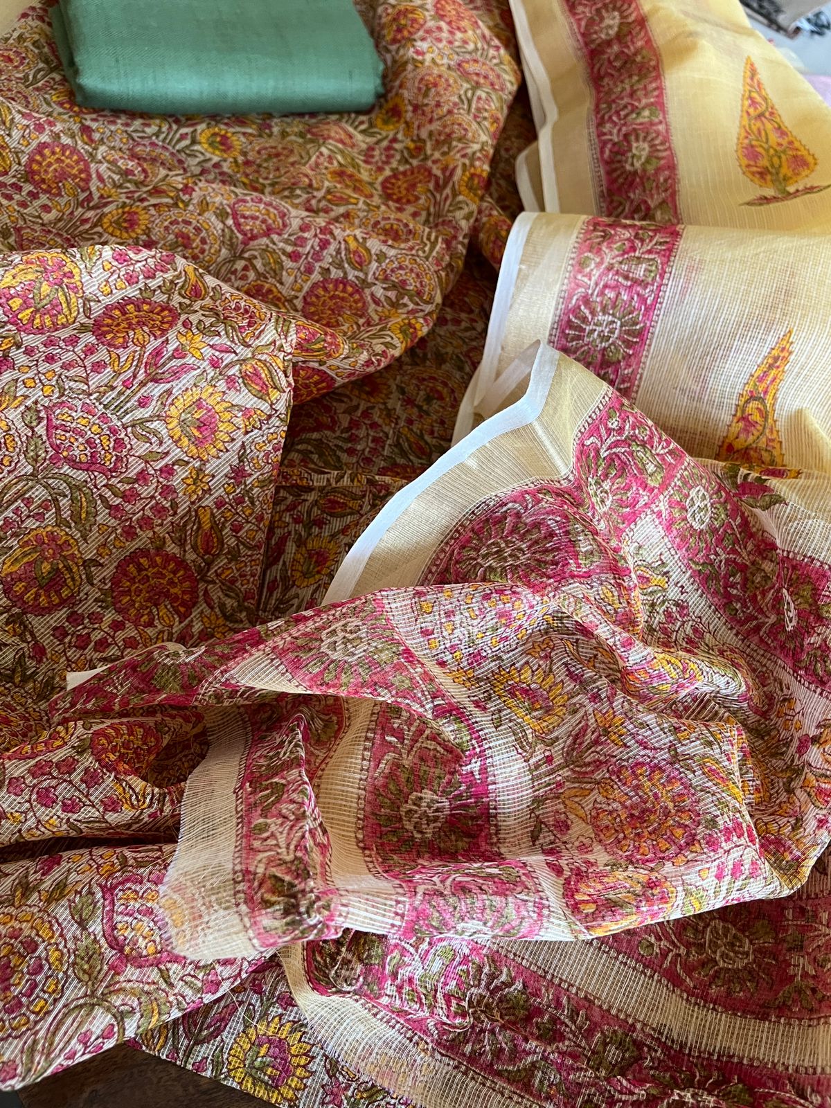 Pure Kota Cotton 3 piece Suit Sets