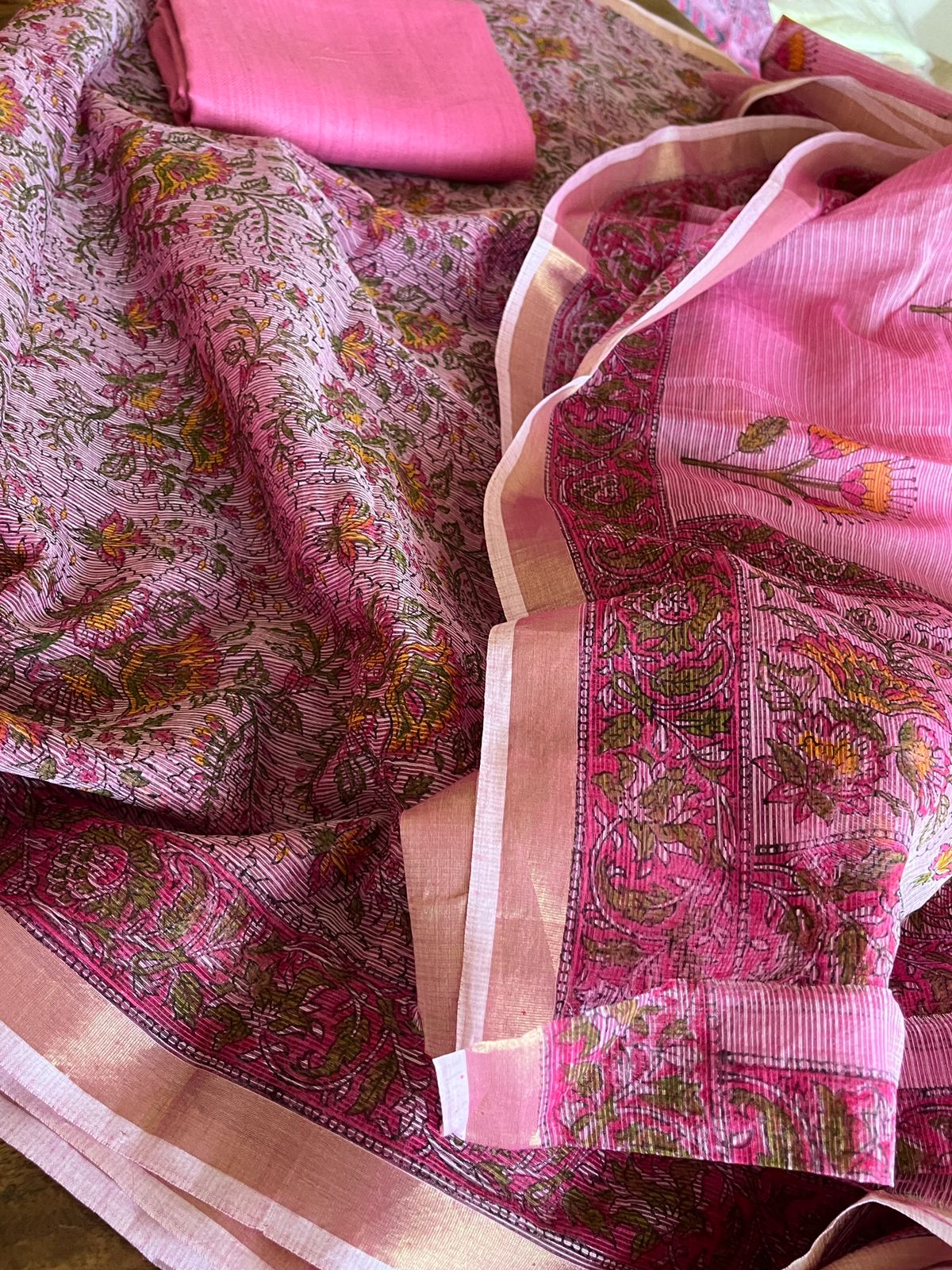 Pure Kota Cotton 3 piece Suit Sets