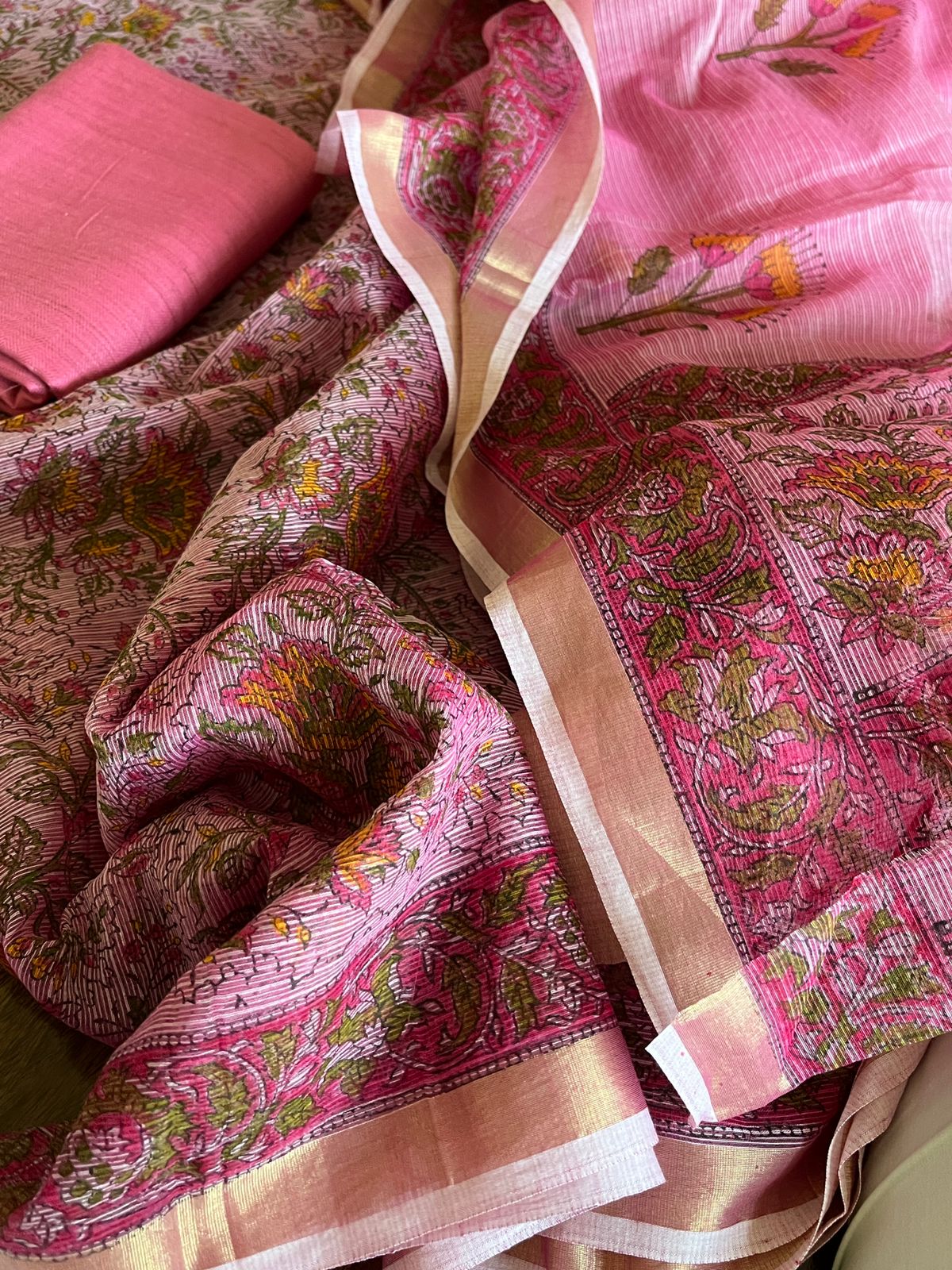 Pure Kota Cotton 3 piece Suit Sets