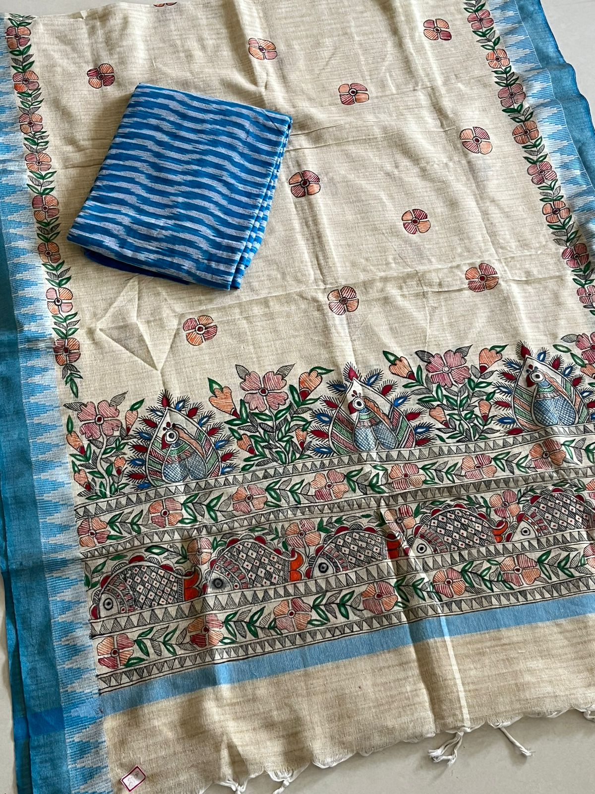 Madhubani Handpainted Dupatta Sets