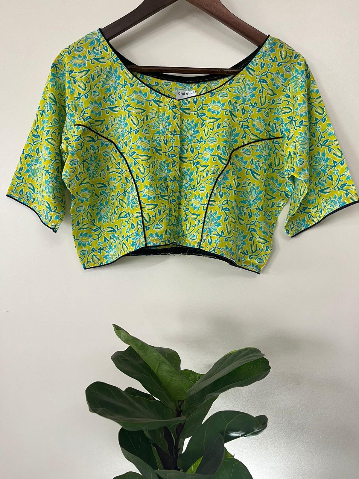 Printed Cotton Stitched Blouse