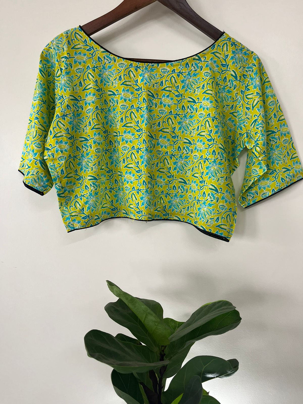 Printed Cotton Stitched Blouse