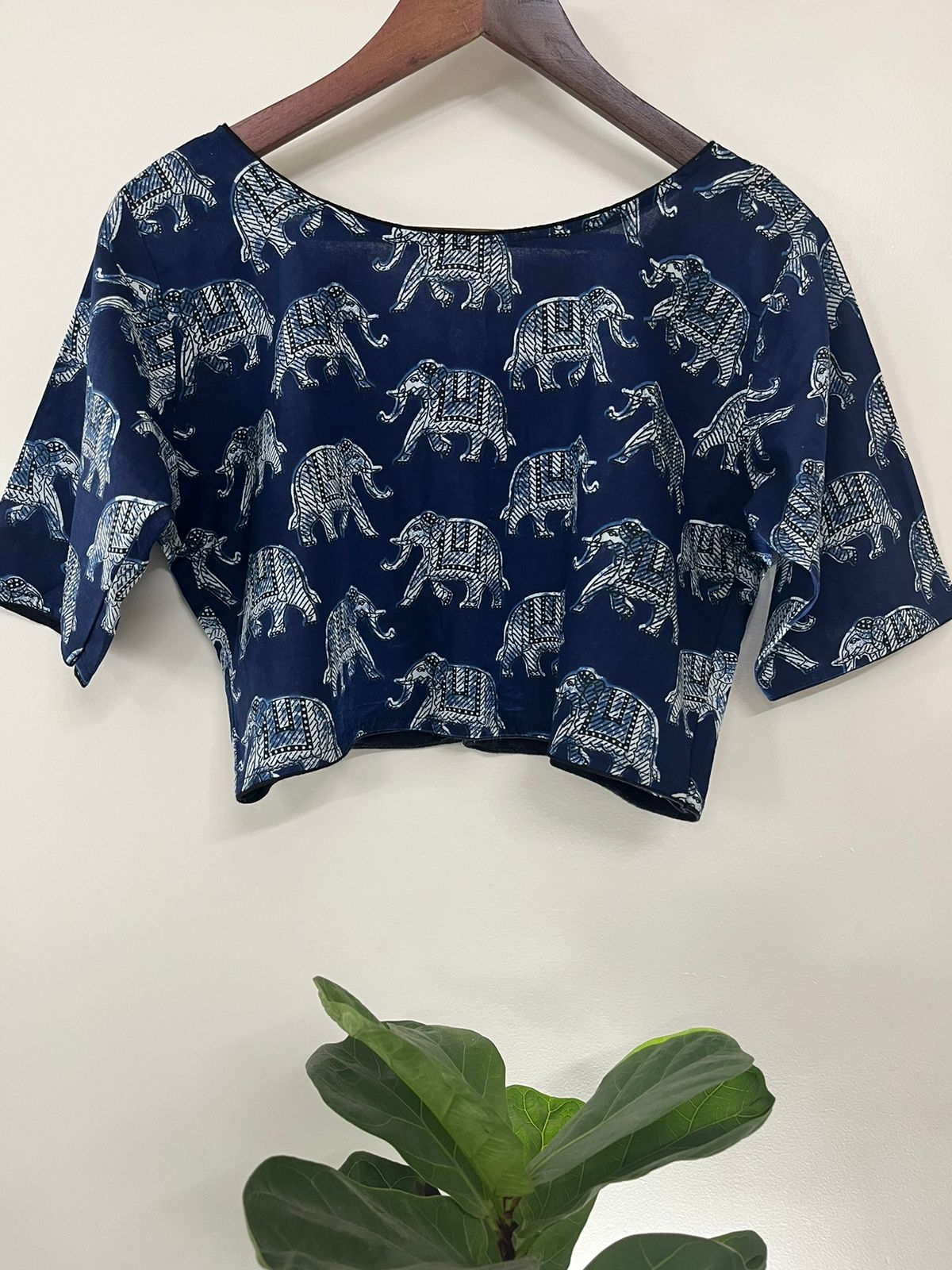 Printed Cotton Stitched Blouse
