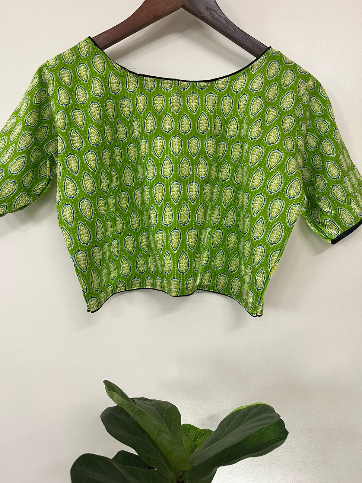 Printed Cotton Stitched Blouse