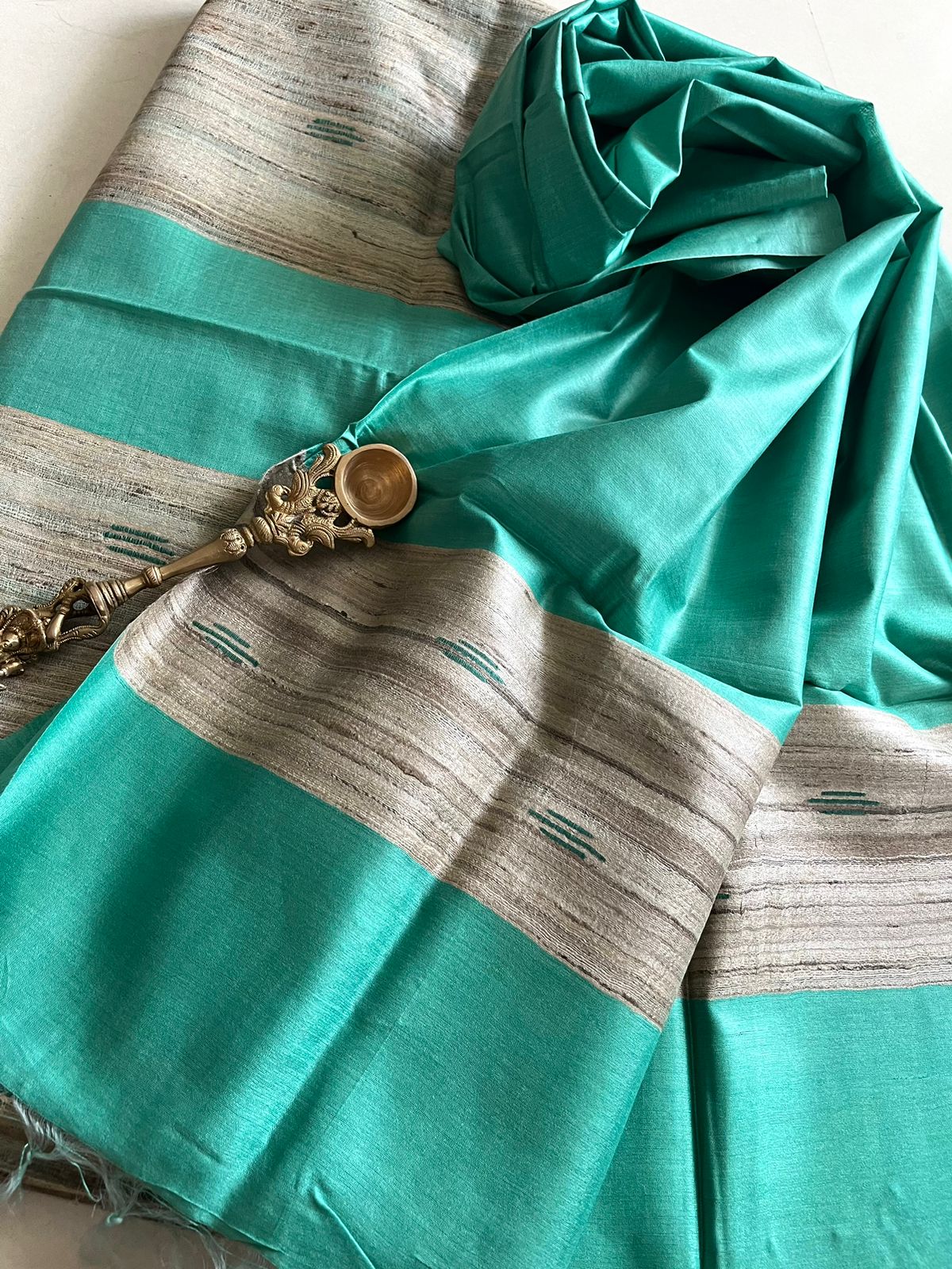 Pure Tussar Geecha Silk Handwoven Suits