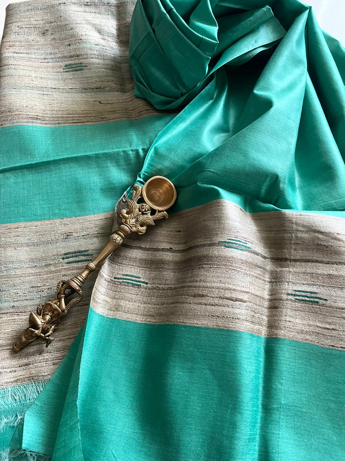 Pure Tussar Geecha Silk Handwoven Suits