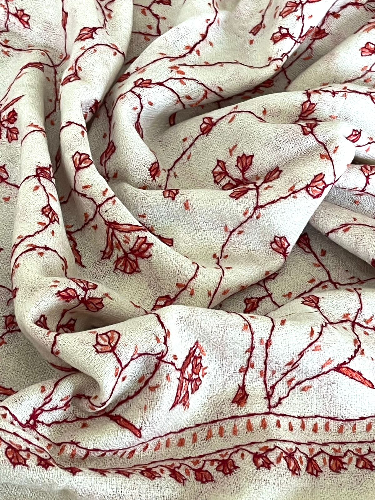 Beautiful Sozni Embroidered Handcrafted Woollen Stoles