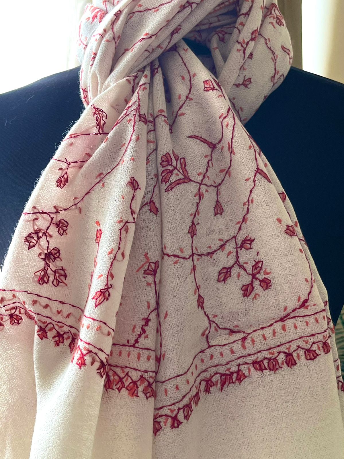 Beautiful Sozni Embroidered Handcrafted Woollen Stoles