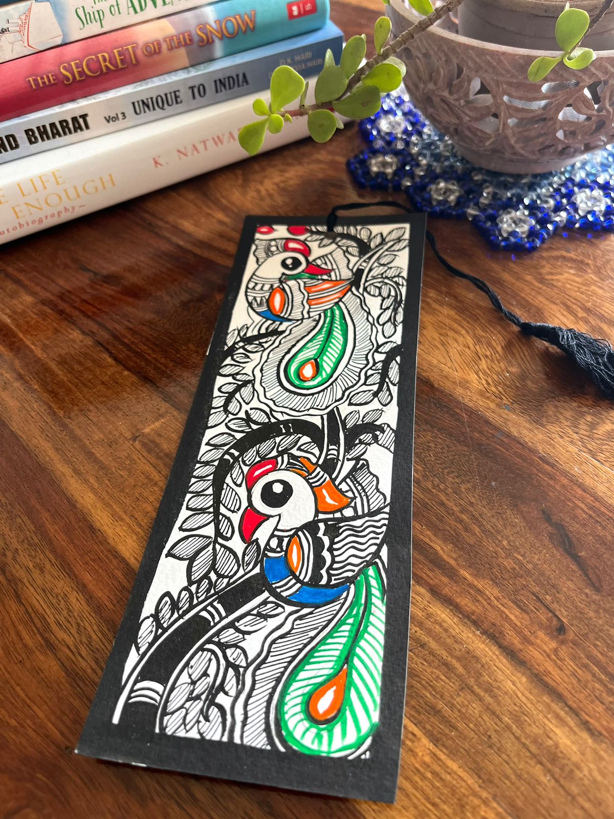 Bookmarks - Madhubani Handpainted - Set of 4