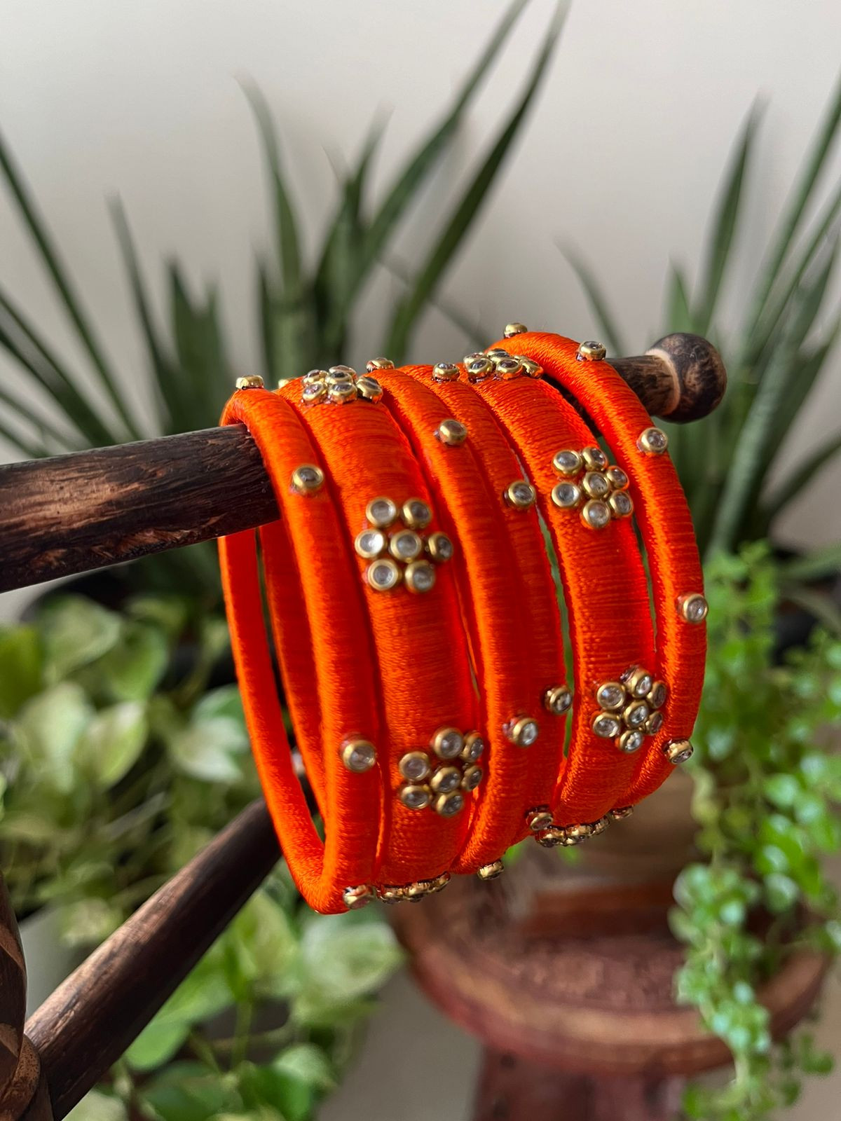 Set of Resham Bangles - 6 pieces